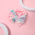 Tie Dye Big Bow Headband Hair Accessory for Girls Pink
