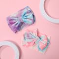 Tie Dye Big Bow Headband Hair Accessory for Girls Pink image 2