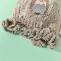 Baby / Toddler Cute Bow Kitten Cat Patch Decor Winter Warm Knitted Beanie Hat Coffee