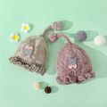 Baby / Toddler Cute Bow Kitten Cat Patch Decor Winter Warm Knitted Beanie Hat Coffee