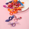 20-pack Bunny Rabbit Ears Hair Ties for Girls (Random Color) Color-A image 1