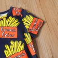 Toddler Boy Casual Fast Food Print Short-sleeve Tee royalblue