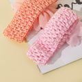 2-pack Pure Color Big Floral Headband Hair Accessories for Girls (Without Paper Card) Color-A image 4