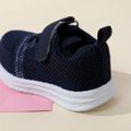 Toddler / Kid Velcro Strap Mesh Panel Lightweight Breathable Sneakers Navy