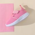 Toddler / Kid Velcro Strap Mesh Breathable Pink Sneakers Pink image 4