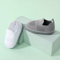 Baby / Toddler Stripe Heart Graphic Breathable Slip-on Prewalker Shoes White