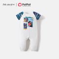 Friends Family Matching Friends Together Graphic Top and Allover Pants Pajamas Sets Dark Blue/white