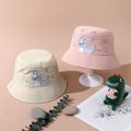 Toddler / Kid Cartoon Stars Dinosaur Pattern Bucket Hat Pink