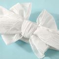 Hollow Out Bow Stretchy Headband for Girls White image 2