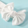 Hollow Out Bow Stretchy Headband for Girls White image 4