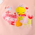 Looney Tunes 2-piece Toddler Girl Tweety Heart Print Cotton Tee and Skirt Set JF