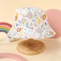 Chapéu balde com estampa de unicórnio para bebê/criança Branco image 1