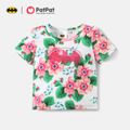 Batman Mommy and Me Floral Allover Tees White