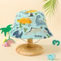 Baby / Toddler Allover Dinosaur Print Bucket Hat Turquoise