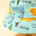 Chapéu balde com estampa de dinossauro para bebê/criança Turquesa