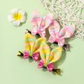 2-pack Bow Bunny Ears Hair Clips Hair Accessories for Girls Pink image 3