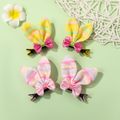 2-pack Bow Bunny Ears Hair Clips Hair Accessories for Girls Pink image 4