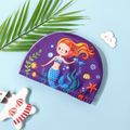 Kids Swim Cap Cute Cartoon Swimming Cap Cloth Bathing Cap for Girls Color-C image 1