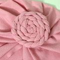 Pure Color Swirl Flower Headband Turban for Mom and Me Light Pink image 4