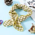 Baby / Toddler Plaid Square Scarf Yellow