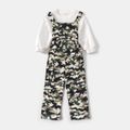 Camouflage Print Army Green Sleeveless Suspender Jumpsuit Overalls for Mom and Me Army green