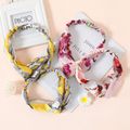 2-pack Allover Print Criss Cross Headband Turban for Mom and Me Pink image 2