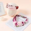 2-pack Allover Print Criss Cross Headband Turban for Mom and Me Pink image 1