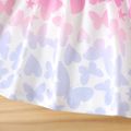 Baby Girl All Over Butterfly Print Flutter-sleeve Bowknot Dress ColorBlock
