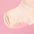 meias antiderrapantes com babados para bebês / crianças Rosa image 2