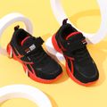 Toddler / Kid Two Tone Velcro Strap Breathable Sneakers Black