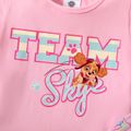 PAW Patrol 2-piece Toddler Girl Letter Print Cotton Tee and Skirt Set Pink
