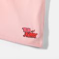 Tom and Jerry Toddler Girl Food Print Layered Short-sleeve Pink Tee Pink