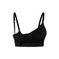 Nursing Ruched Seamless Wirefree Bra (A-D CUP SIZES) Black