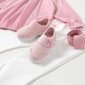 Toddler / Kid Floral Decor Velcro Mesh Panel Breathable Sneakers Pink