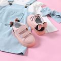 Toddler Bowknot Back Decor Non-slip LED Sneakers Pink