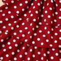 Kid Girl Polka dots Mesh Design Sleeveless Layered Dress Red