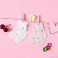 Baby-/Kleinkind-Kirsch-Blumengrafik-Salatbesatz-Mesh-Socken weiß image 3