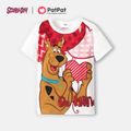 Scooby-doo-Familie, passende T-Shirts mit Liebesdruck und Overall Geisterweiß