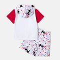 Looney Tunes 2-piece Kid Girl Colorblock Hooded Tee and Heart Allover Shorts Set ColorBlock