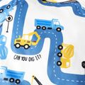 Toddler Boy Letter Vehicle Print Short-sleeve Tee Multi-color