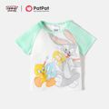 Looney Tunes Toddler Boy/Girl Colorblock Bunny Easter Tee White