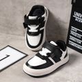 Toddler / Kid Two Tone Colorblock Velcro Strap Sneakers Black image 2