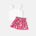 PAW Patrol 2-piece Toddler Girl Easter Flutter-sleeve Tank and Allover Skirt Set Pink