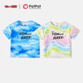 Tom and Jerry Toddler Boy/Girl Tie-dye Short-sleeve Tee Pink