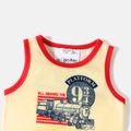 Harry Potter 2-piece Toddler Boy Letter Vehicle Print Tank Top and Elasticized Shorts Set Red