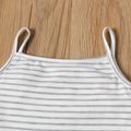 Toddler Girl Basic Stripe Cami Dress Light Grey image 4