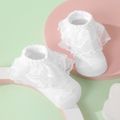 Baby / Toddler / Kid Mesh Lace Trim Princess Socks White image 2