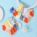 5-pack Toddler / Kid Cartoon Graphic Color Block Socks Multi-color