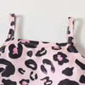 2pcs Baby Girl Leopard Cami Top and Shorts Set Pink
