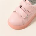 Toddler Bowknot Back Decor Non-slip LED Sneakers Pink image 5
